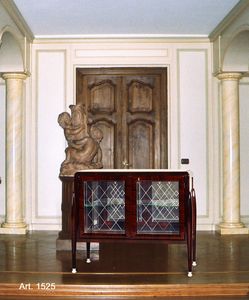 Ruhlmann Art D�co Art. 1525, Vetrina bassa con vetri molati