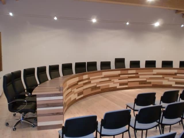 La sala conferenze del Comune di Gaiarine