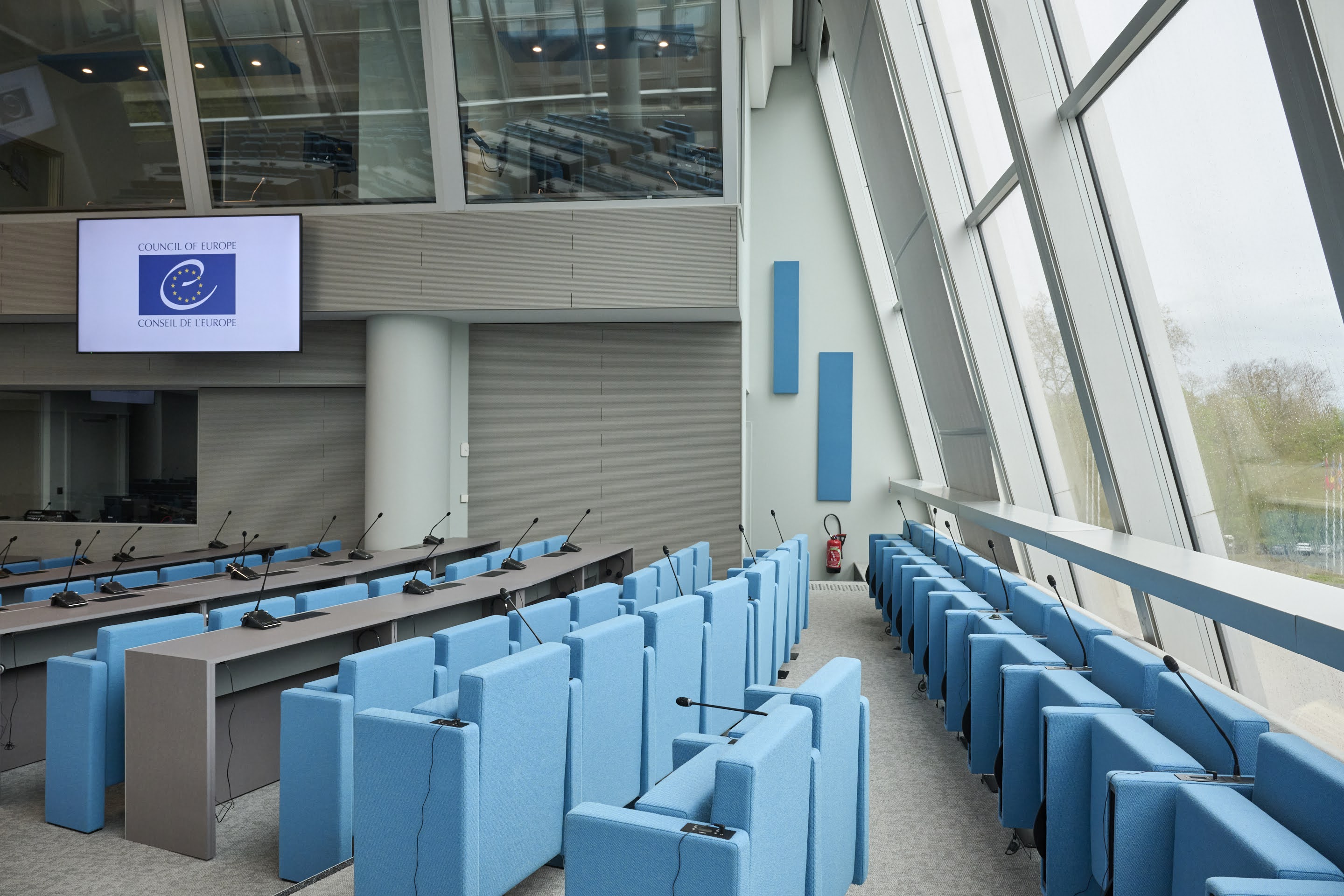 Sala 1 del Consiglio Europeo a Strasburgo