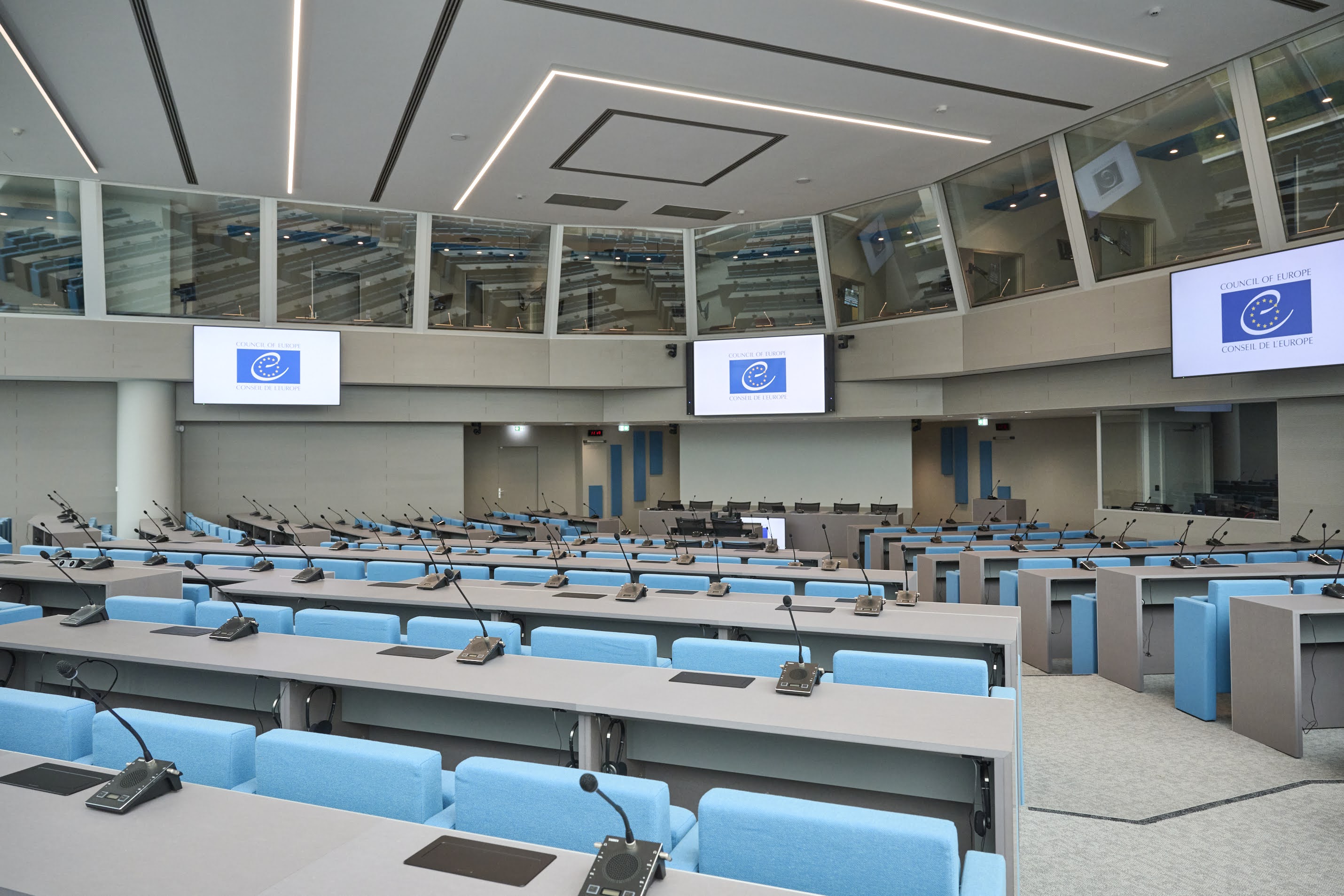 Sala 1 del Consiglio Europeo a Strasburgo